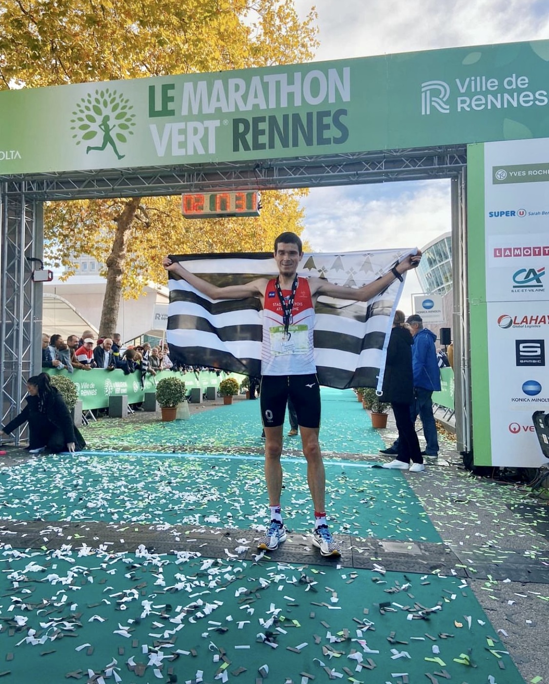 Florian Caro champion de Bretagne du marathon