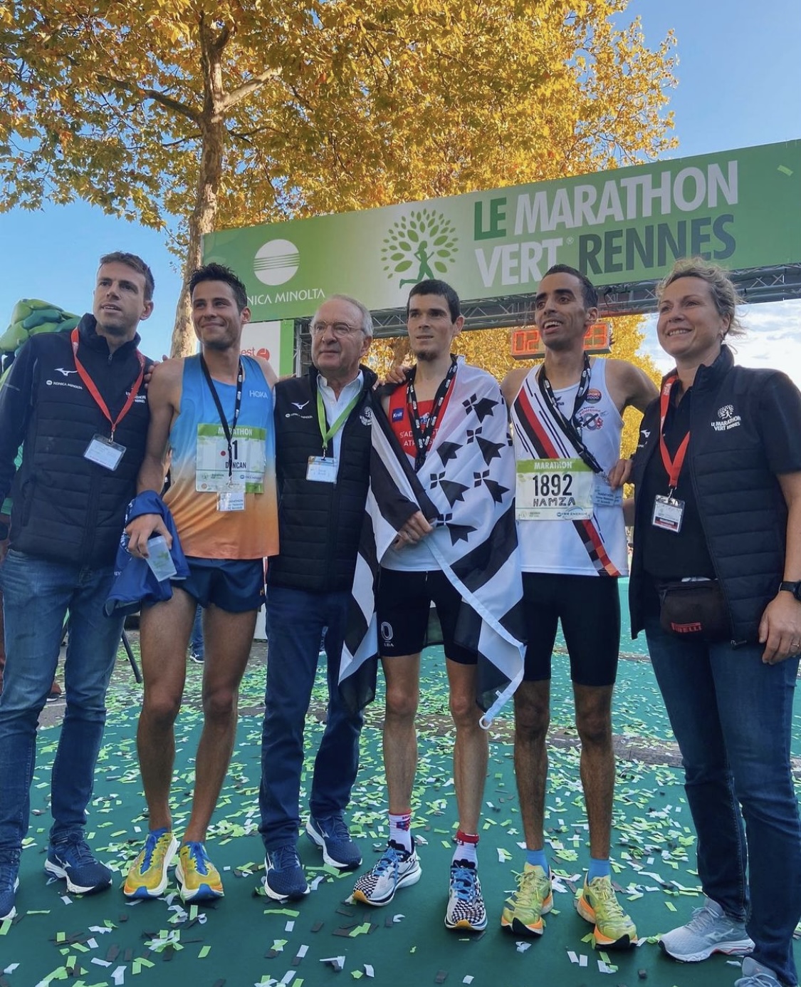 Florian Caro champion de Bretagne du marathon