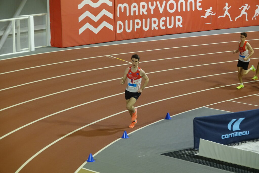 Alexandre Gorin, champion du Finistère espoirs en salle sur 1500m
