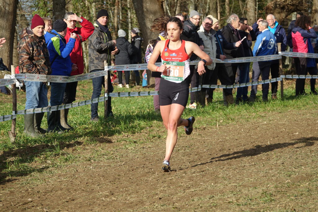 Marion Le Goff championnat de Bretagne de cross 2023