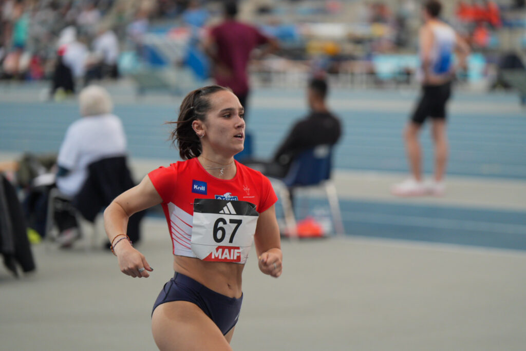Pauline Nonnotte France en salle Nationaux 2023 1500m à Miramas