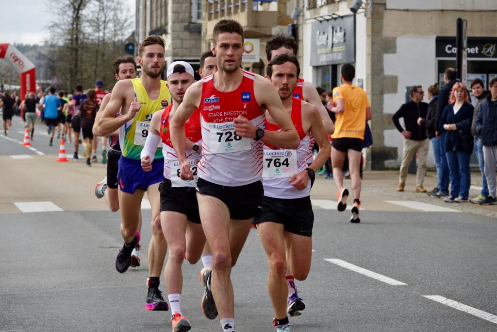 Armand Vic sur le 5KM hommes à la Corrida de Landerneau