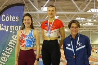 Lola Fromentoux championne du Finistère indoor du 800m