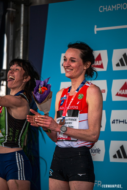 Laëtitia Bleunven sur le podium du France de cross long (3ème)