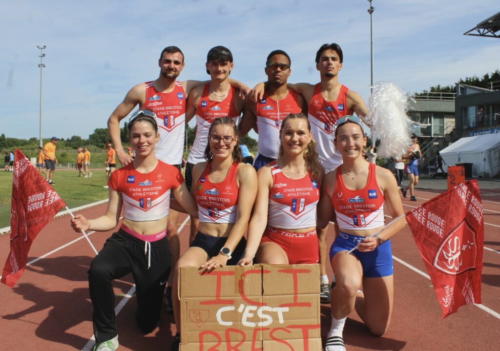 Les relais 4x100 H et F aux interclubs 2025 à Angers