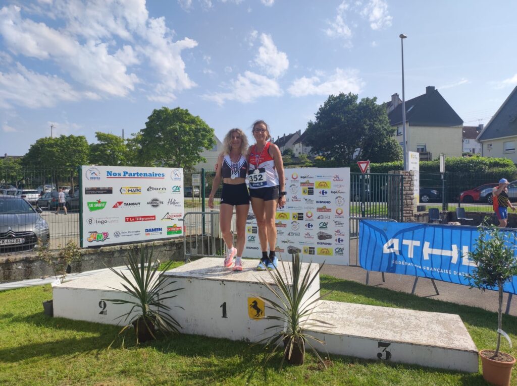 Podium 800m Maria Terente Corre au France masters 2025