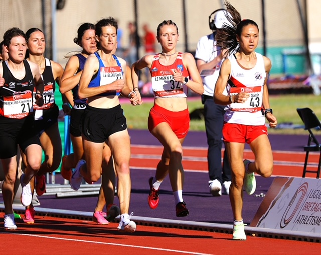 Elise Le Menn au 1500m du Bretagne 2025 à Rennes