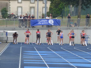 Départ du 100m au meeting de Quimper 2025