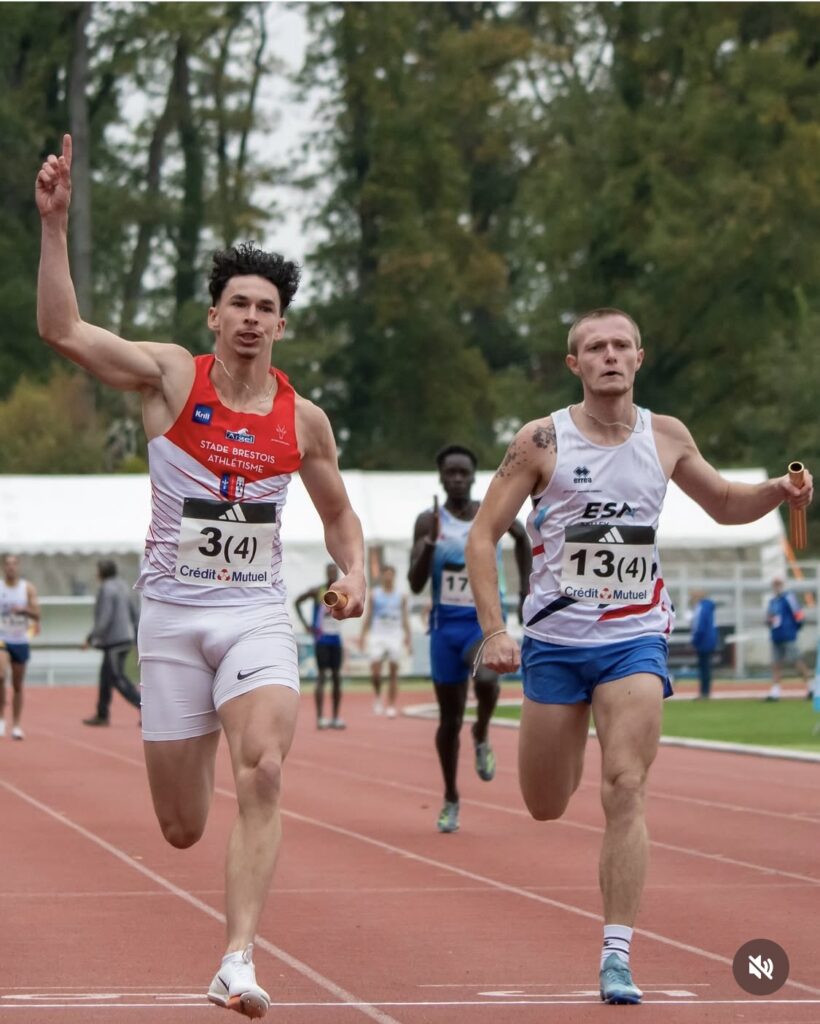 Killian Prévost à la Coupe de France des relais 2025 à Blois