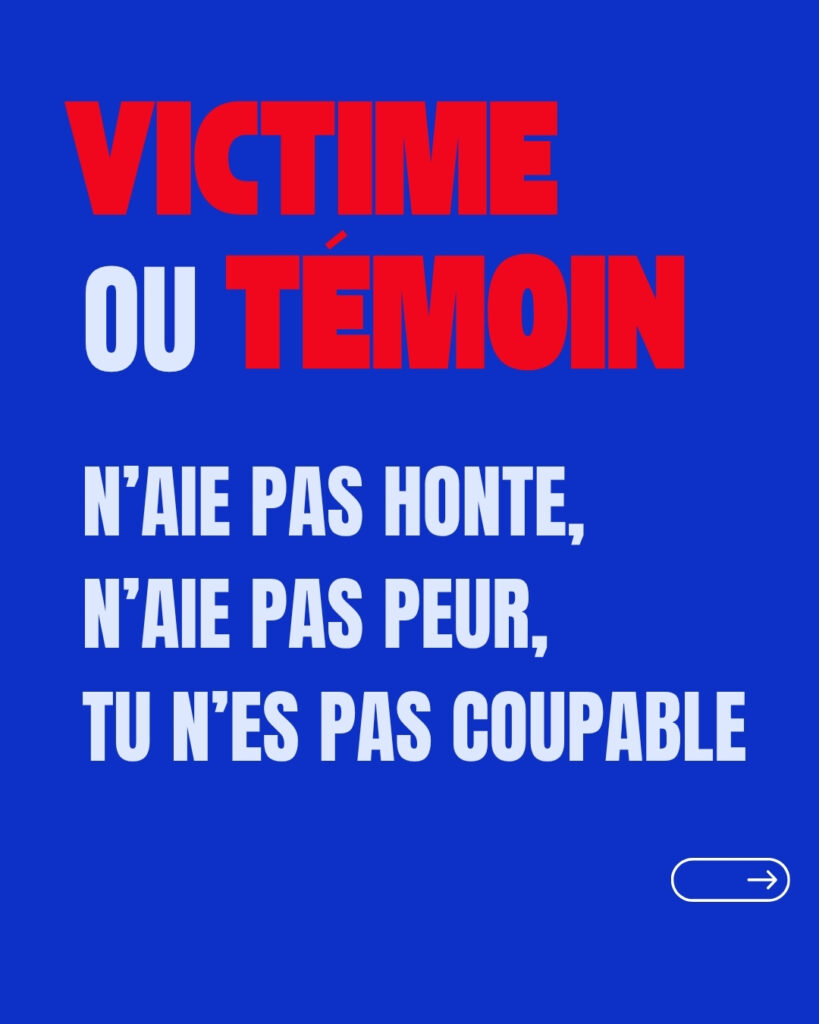 Visuel sur campagne de prévention zéro tolérance pour les violences dans