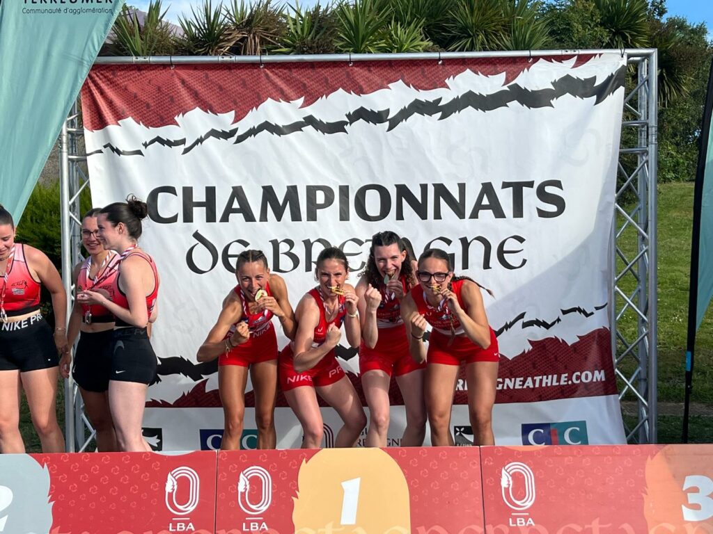 Les relaiyeuses du 4x100m senior championnes de Bretagne 2026