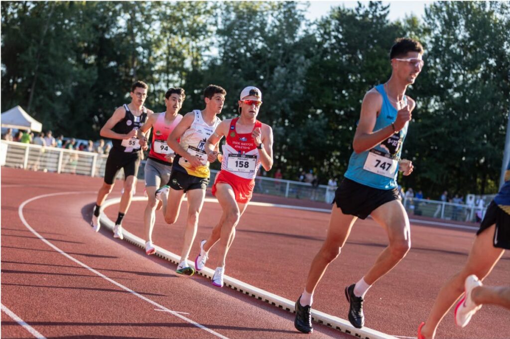 Tom Prigent 3e senior au championnat de Bretagne 2026 du 5000m sur piste à Fougères