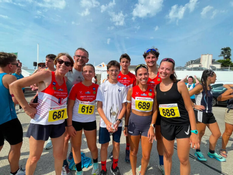 Les participants aux championnats de Bretagne du 5km sur route 2026 à Pléneuf Val André